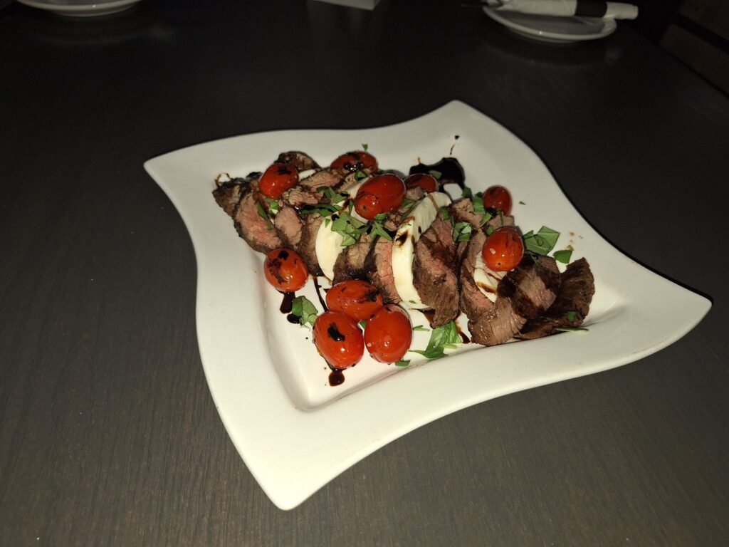 Steak Caprese Dinner Special Served at a Philipsburg Restaurant