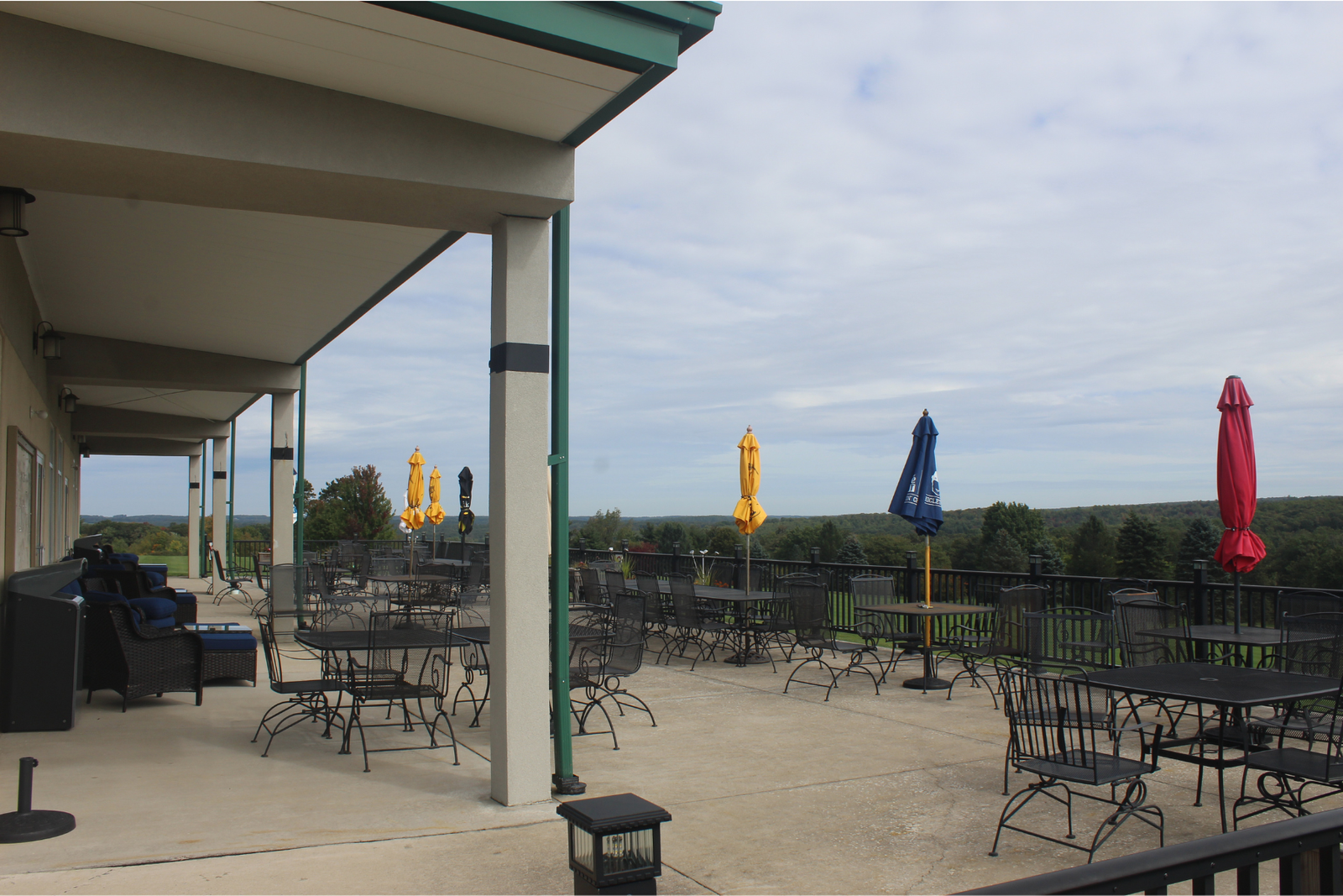 Outdoor Patio overlooking golf course